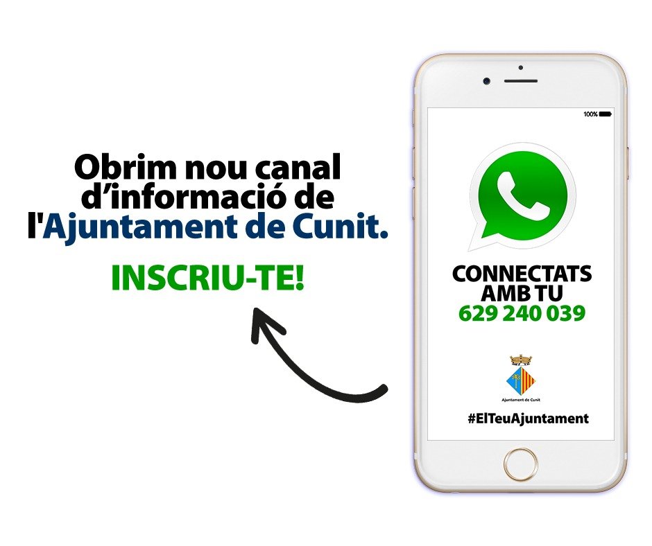 L’Ajuntament tira endavant un canal de Whatsapp