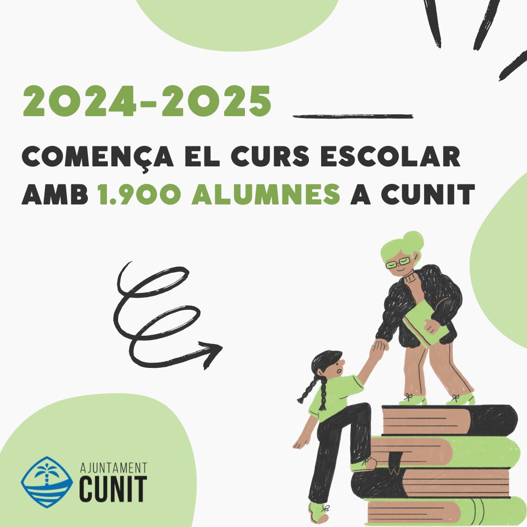 Comença el curs escolar 2024-2025 amb 1.900 alumnes a Cunit