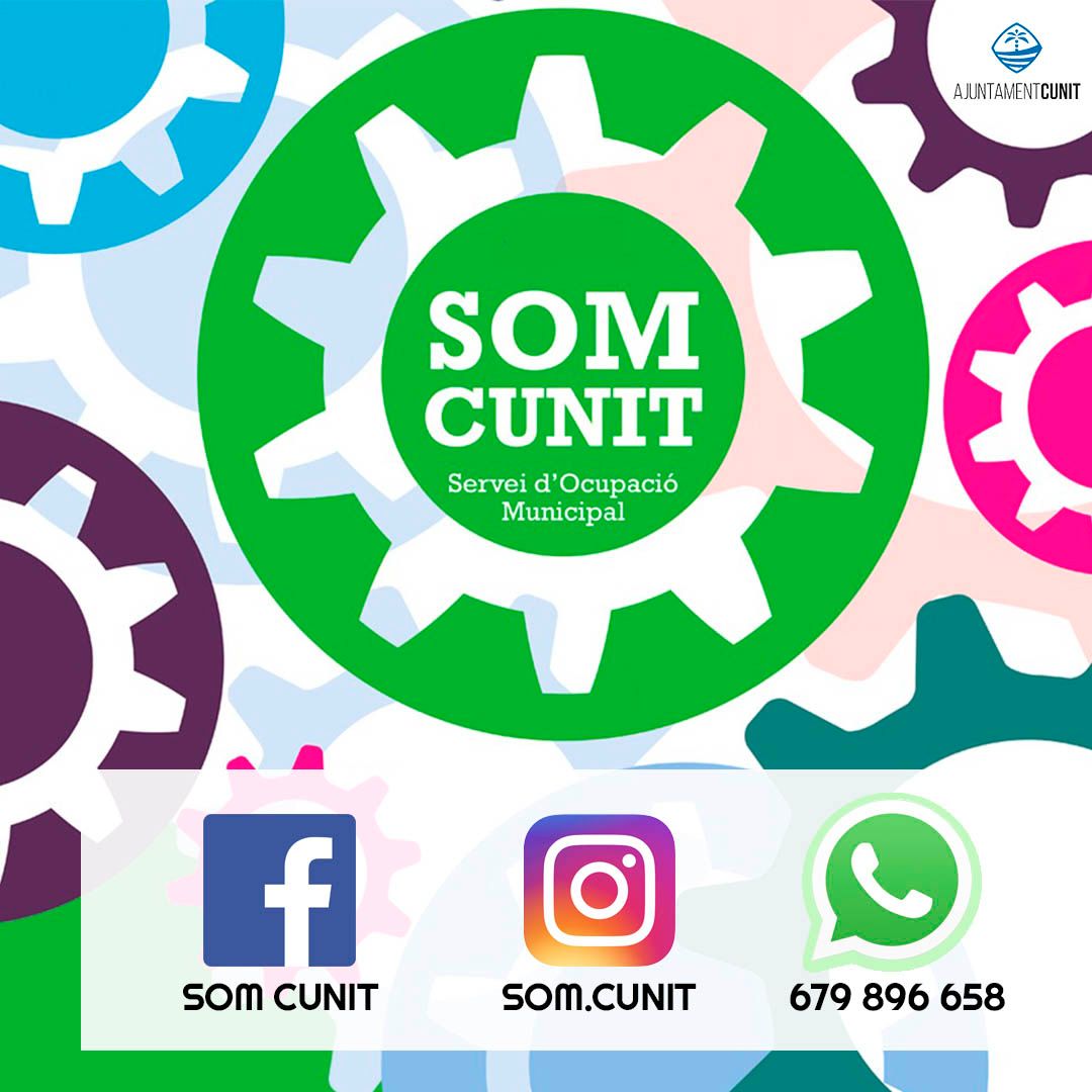 El Servei d’Ocupació Municipal de Cunit (SOM) obre nous canals d’informació i atenció al públic