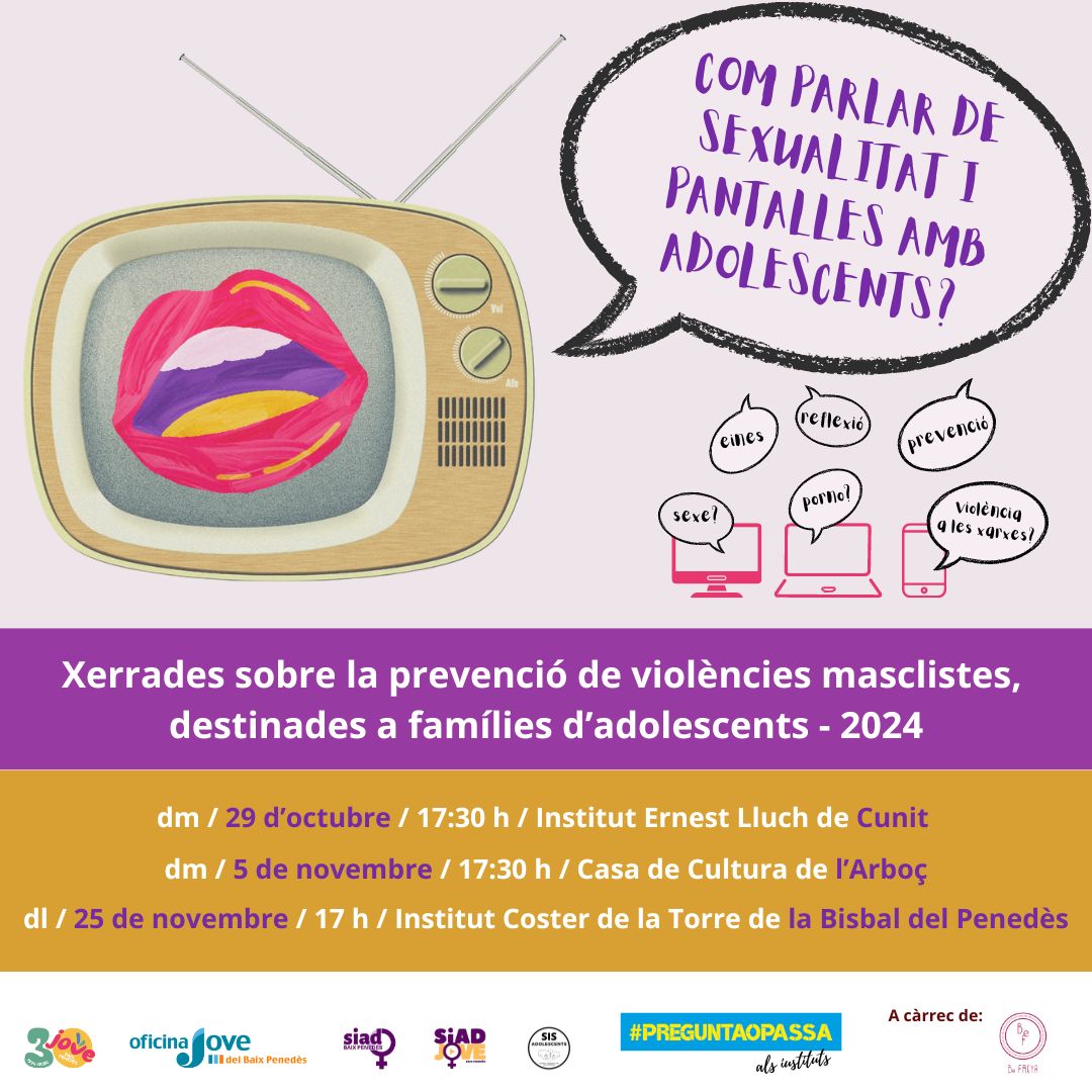 Xerrada de prevenció de violències masclistes per a famílies d’adolescents