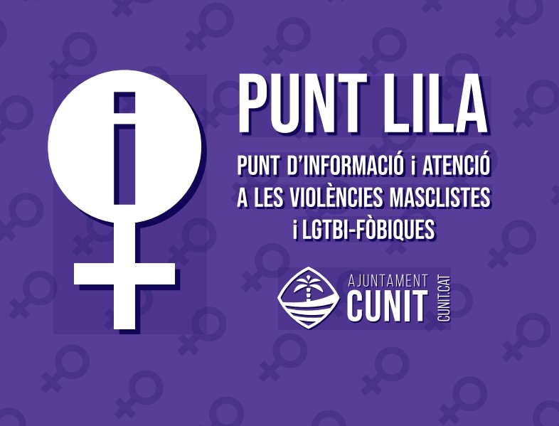 Punts liles contra les violències masclistes i lgbtifòbiques a les instal.lacions espotives i al mercat municipal