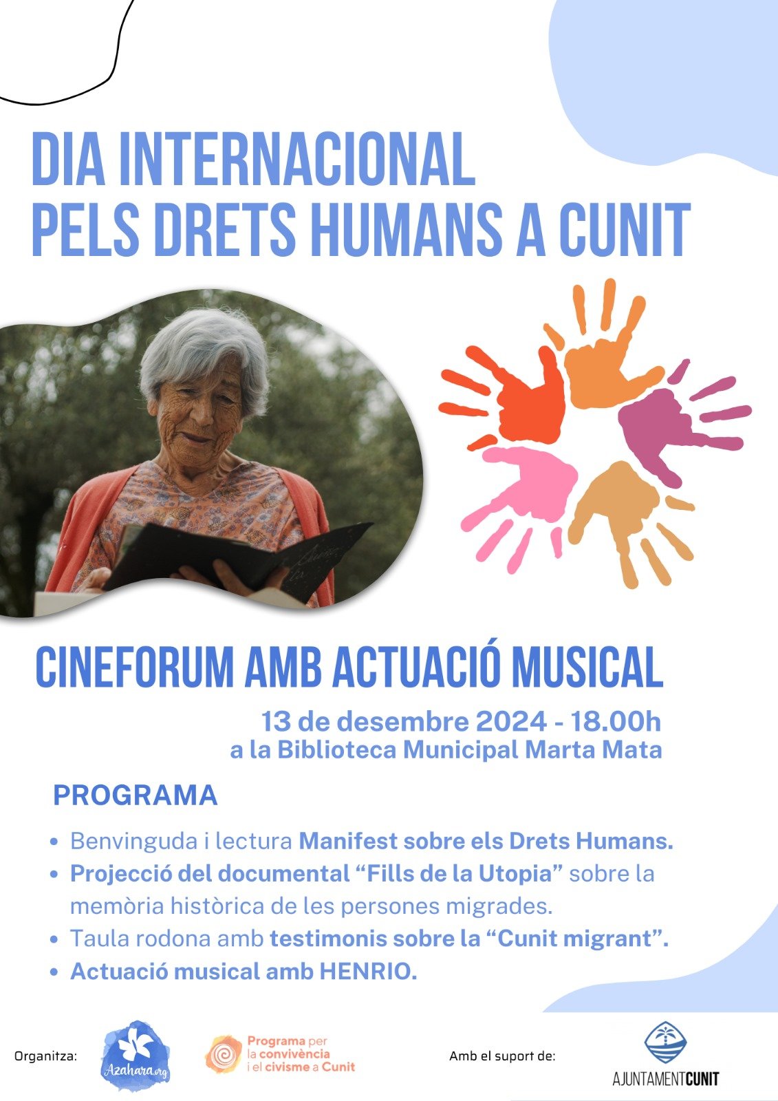 Cunit commemora el Dia Internacional dels Drets Humans