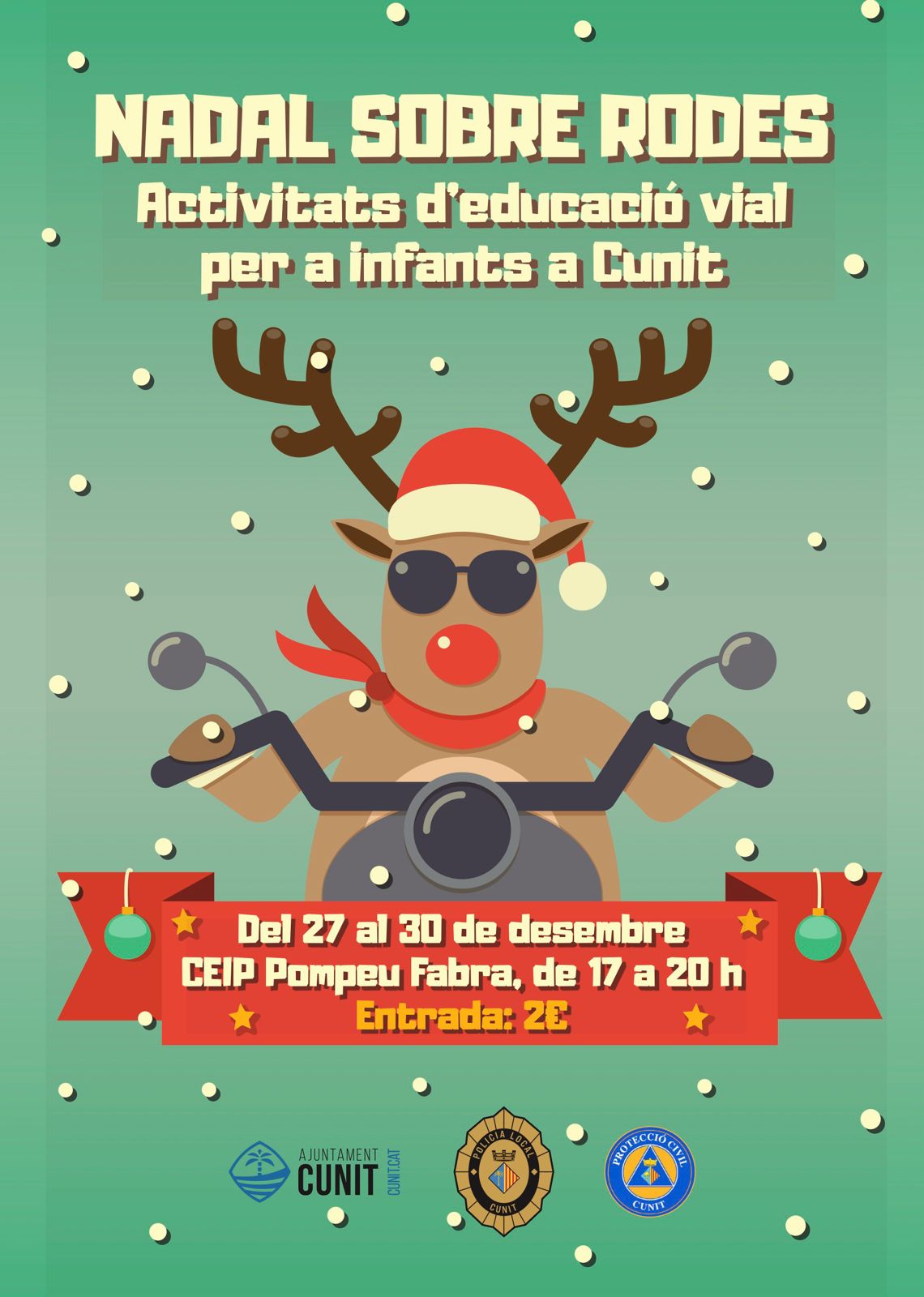 Cunit celebra el “Nadal Sobre Rodes” per educar i divertir els més petits