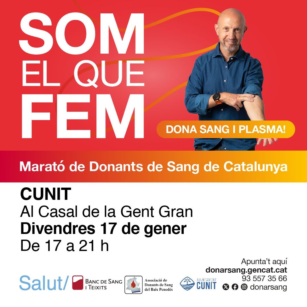 Apunta’t a donar sang!
