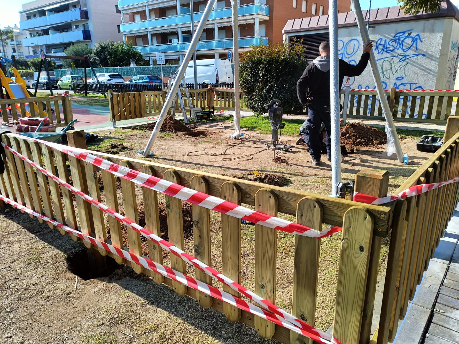 Nova estructura infantil inclusiva al Parc de la Rambla del Prat de Cunit