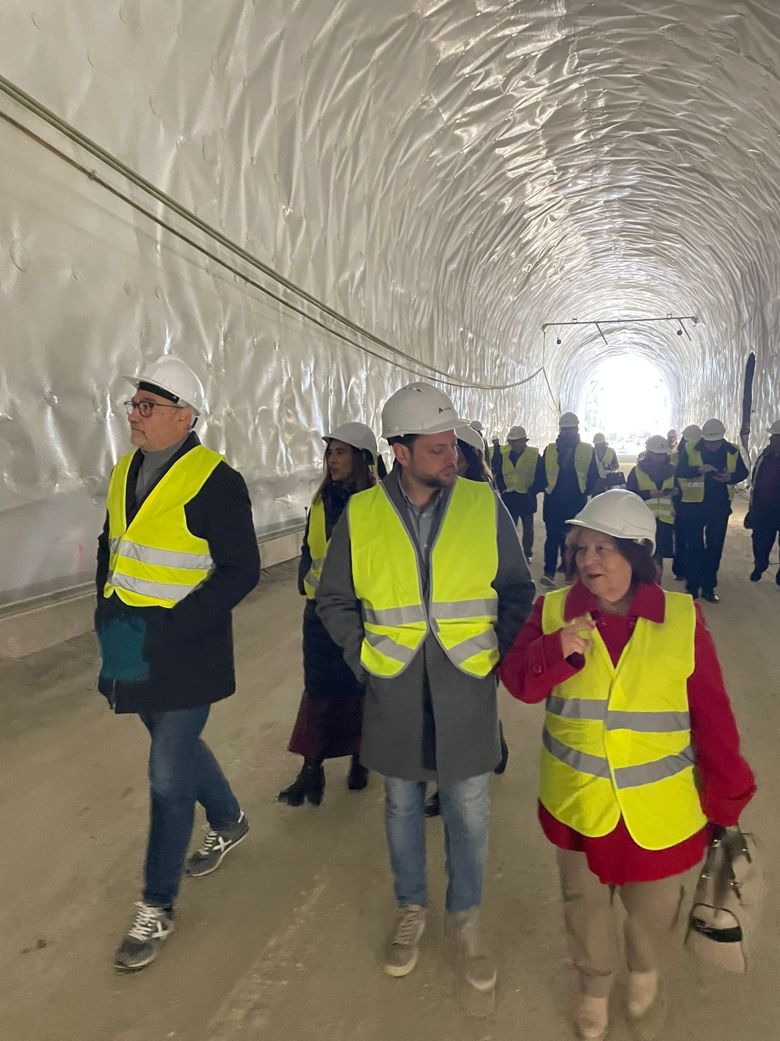Visita d’obres al túnel de Roda: una infraestructura clau per al corredor mediterrani