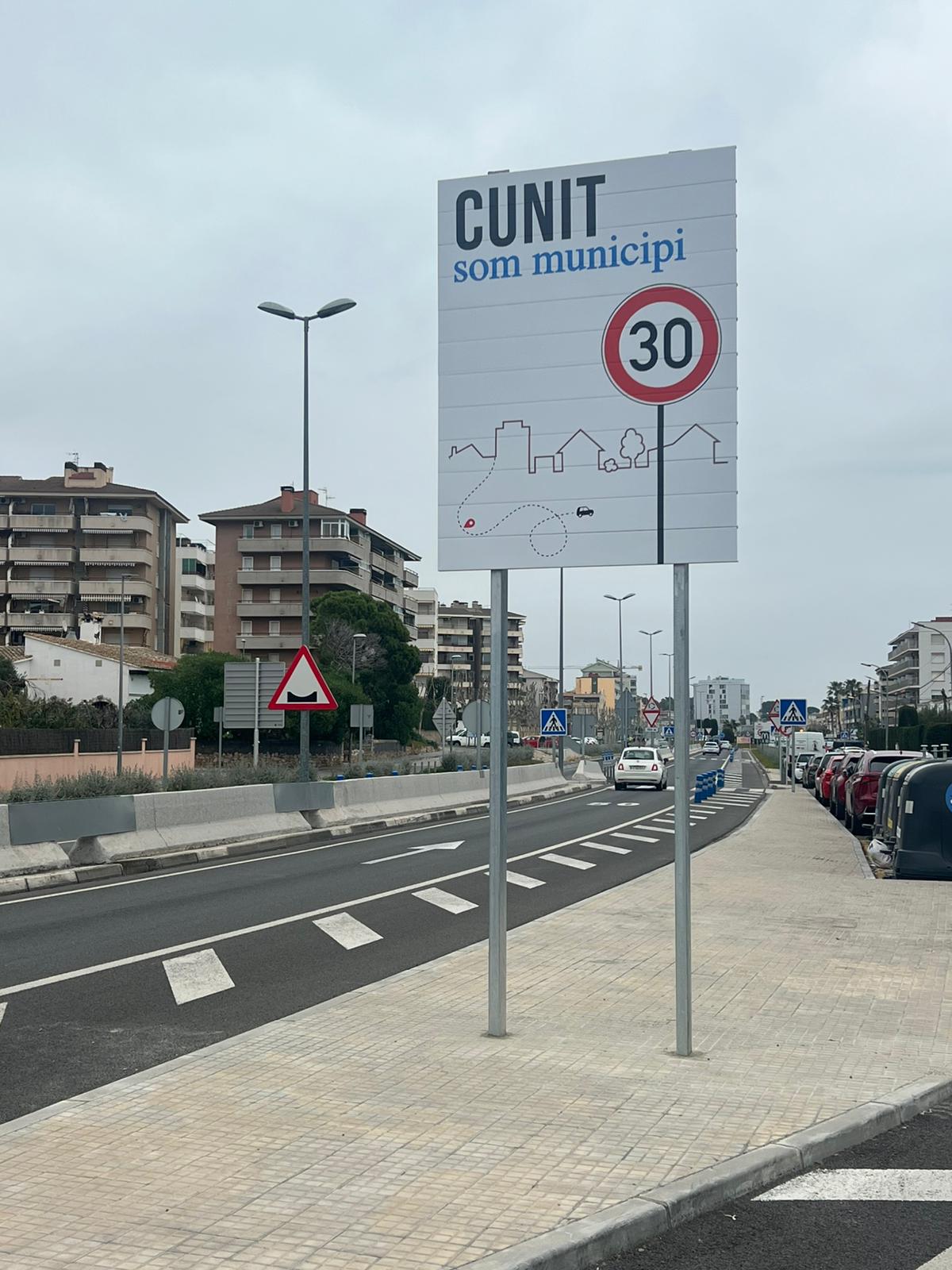 Cunit, municipi 30 km/h