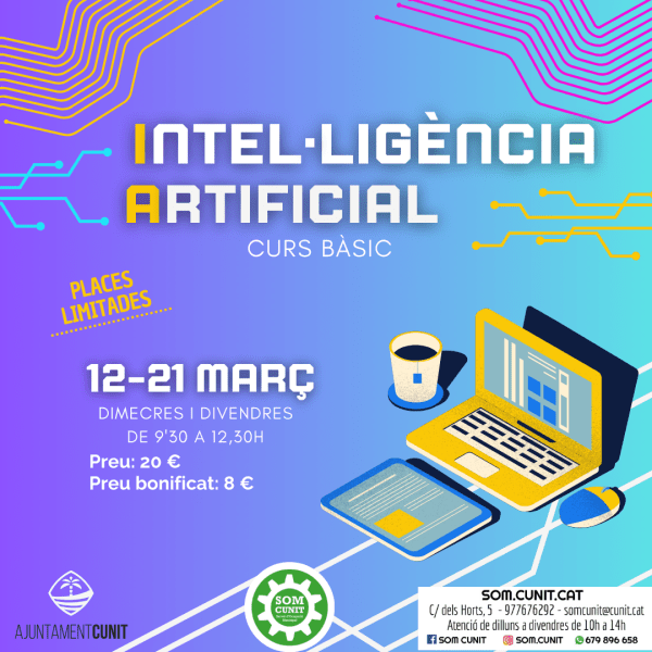 El SOM Cunit ofereix una formació sobre intel·ligència artificial