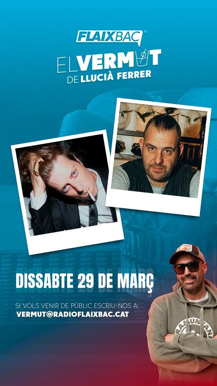 El programa de Ràdio Flaixbac “El vermut amb LLucià Ferrer” dissabte 29 de març a Cunit