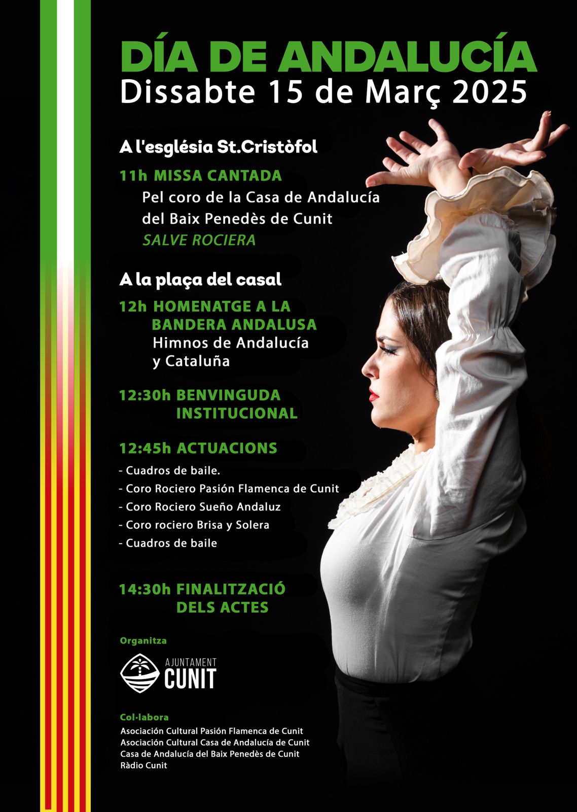 Cunit celebra el Día de Andalucía el proper 15 de març