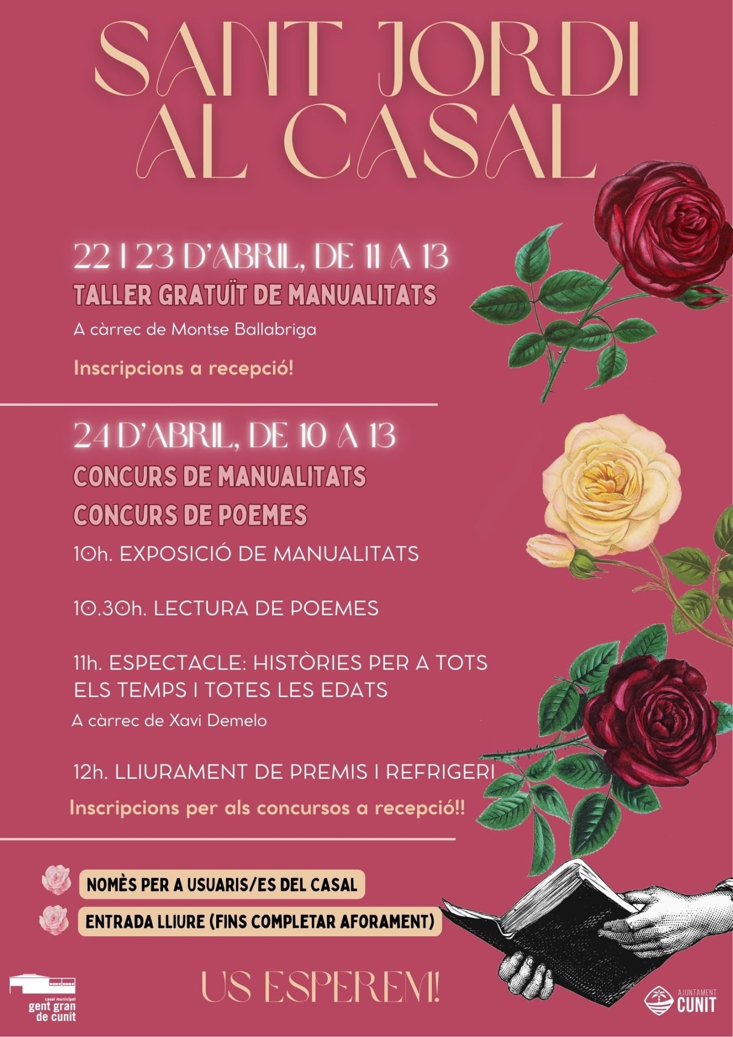 Celebrem Sant Jordi al Casal Municipal de la Gent Gran