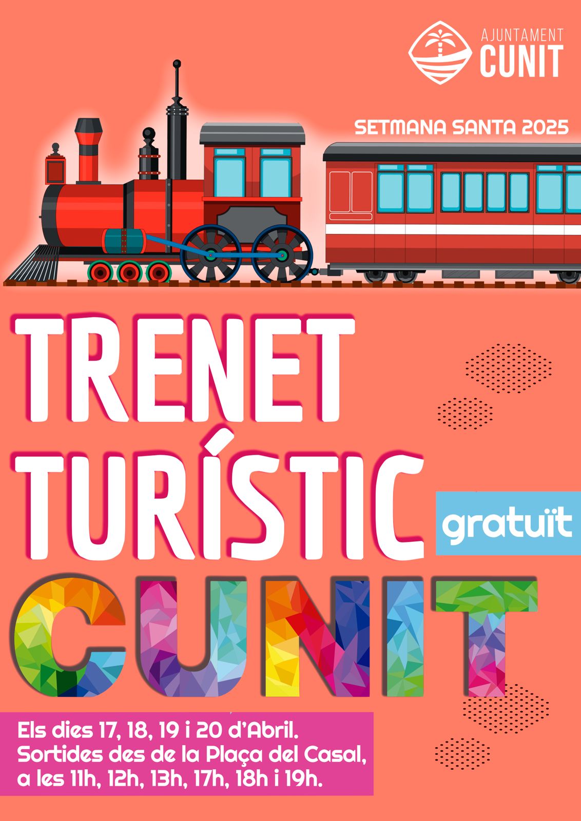 Cunit torna a gaudir aquesta Setmana Santa del Trenet Turístic