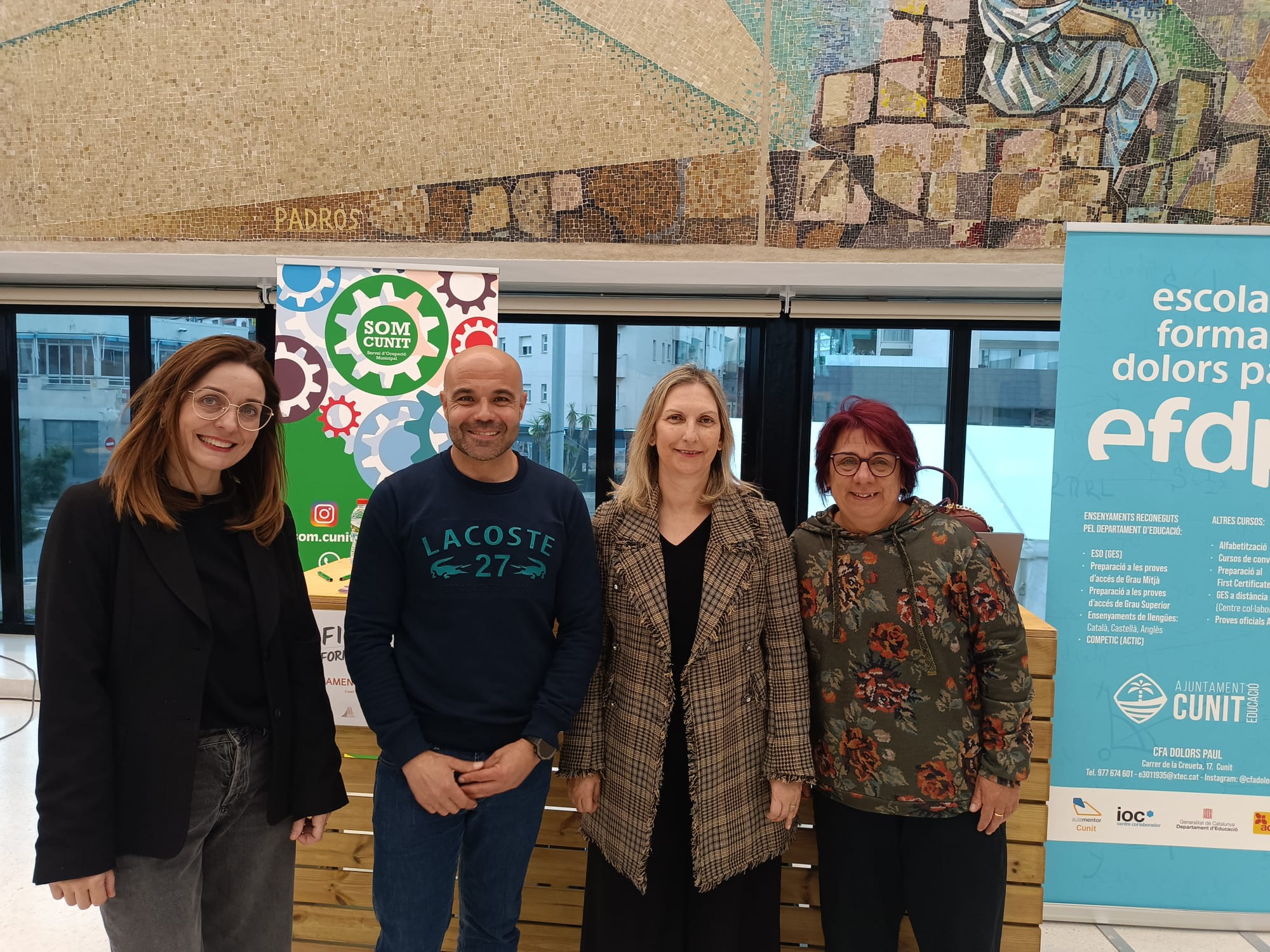 El SOM Cunit, l’Escola d’Adults Dolors Paul i l’Institut Ernest Lluch i Martín participen en la 3a Fira de l’Ocupació