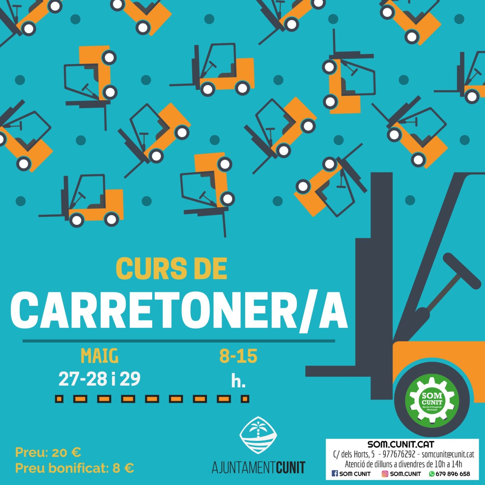 El SOM Cunit obre inscripcions per al nou Curs de Carretoner/a