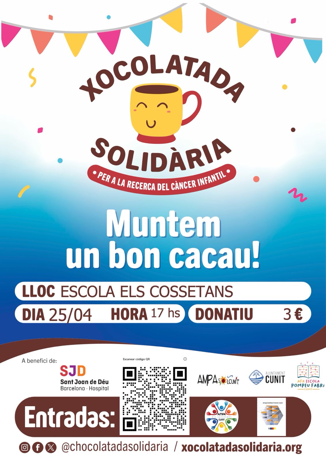 Participa a la Xocolatada Solidària