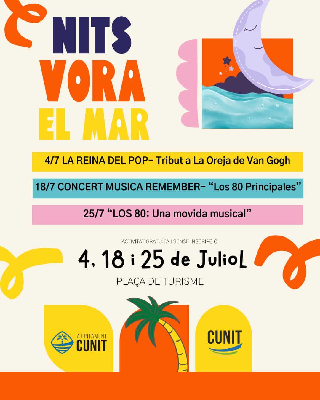 Arriba la 4a edició del cicle “Nits vora el mar” a Cunit!