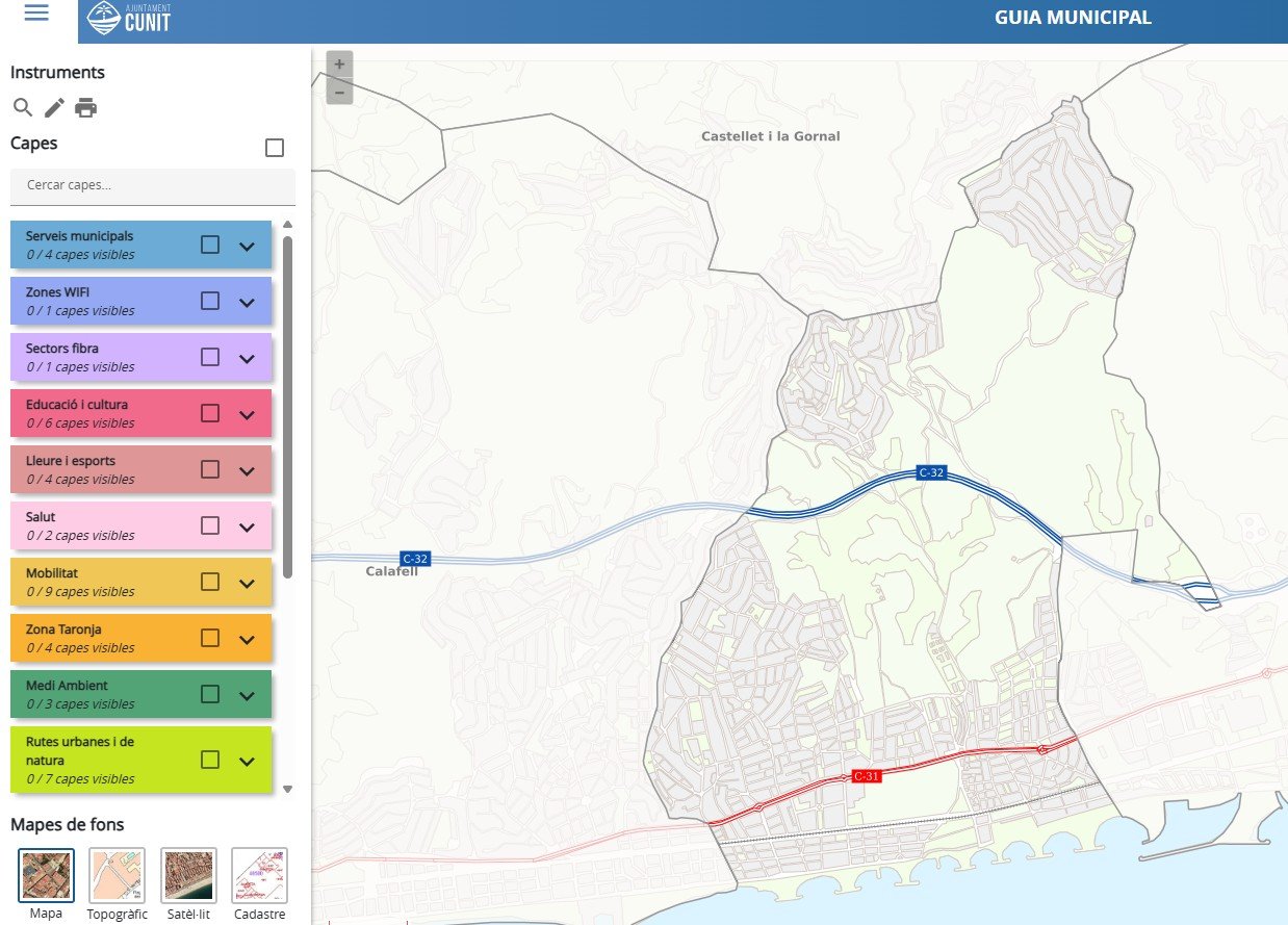 Nova versió de la Guia Municipal de Cunit disponible en línia