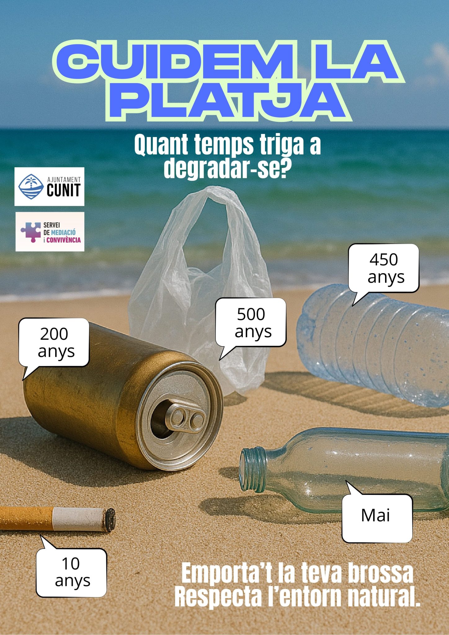 Cunit activa la campanya d’agents cívics a les platges per fomentar el respecte pel litoral