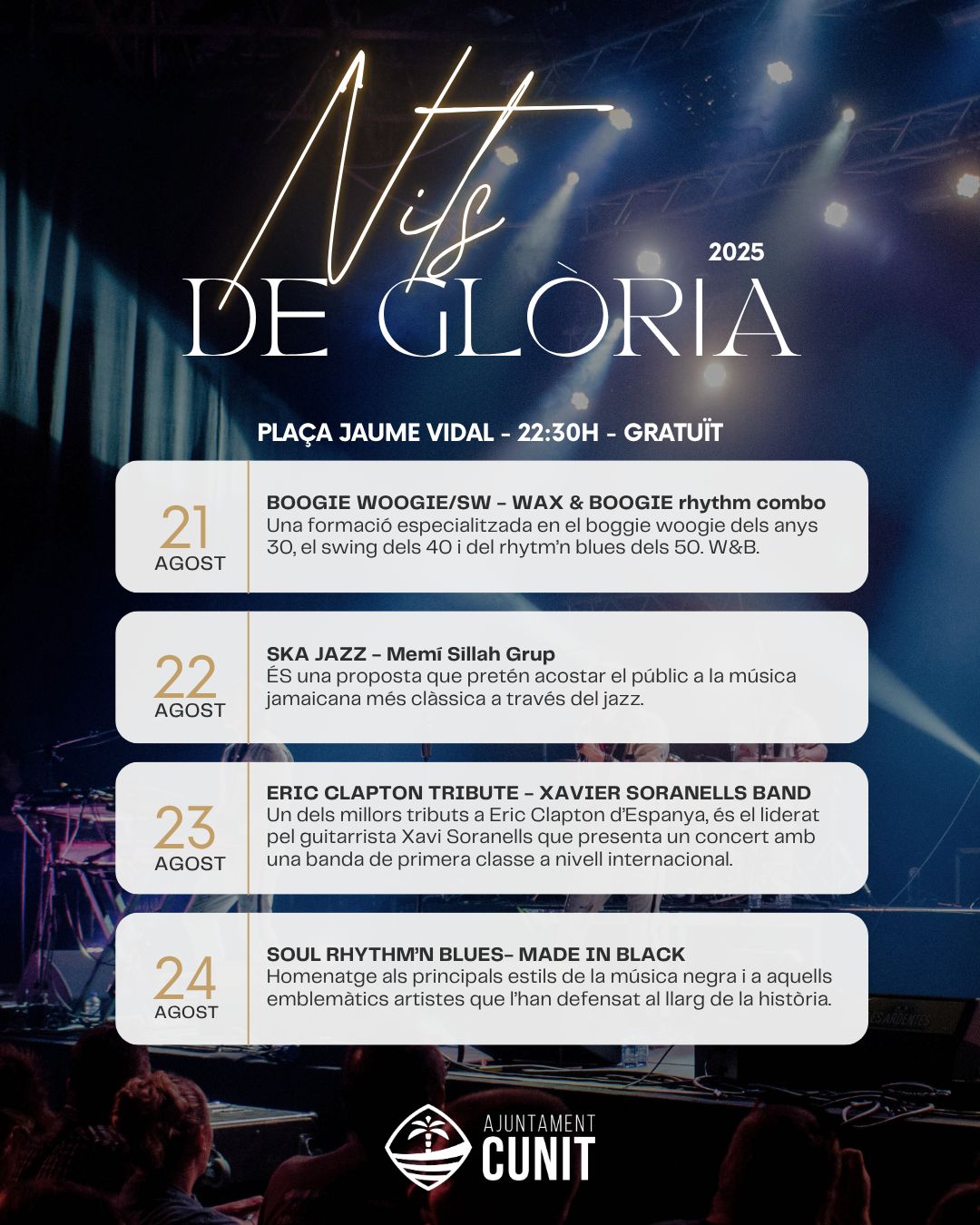 Torna la màgia de les Nits de Glòria a Cunit