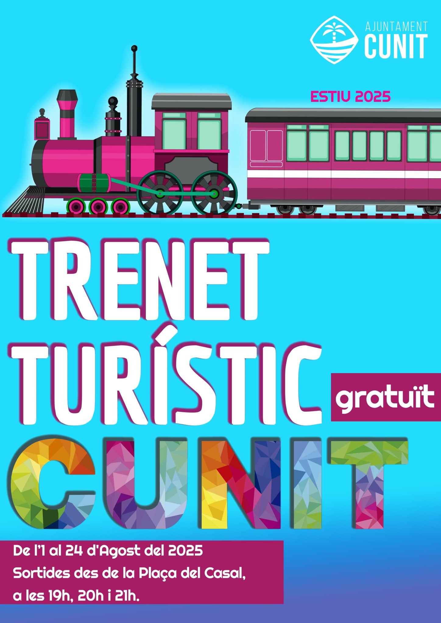 El trenet turístic de Cunit inicia el servei l’1 d’agost