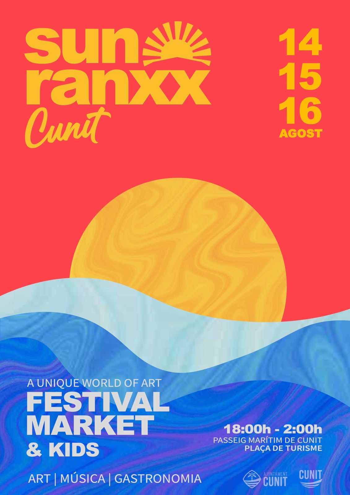El SunRanxx festival & market arriba a la platja de Cunit el 14, 15 i 16 d’agost