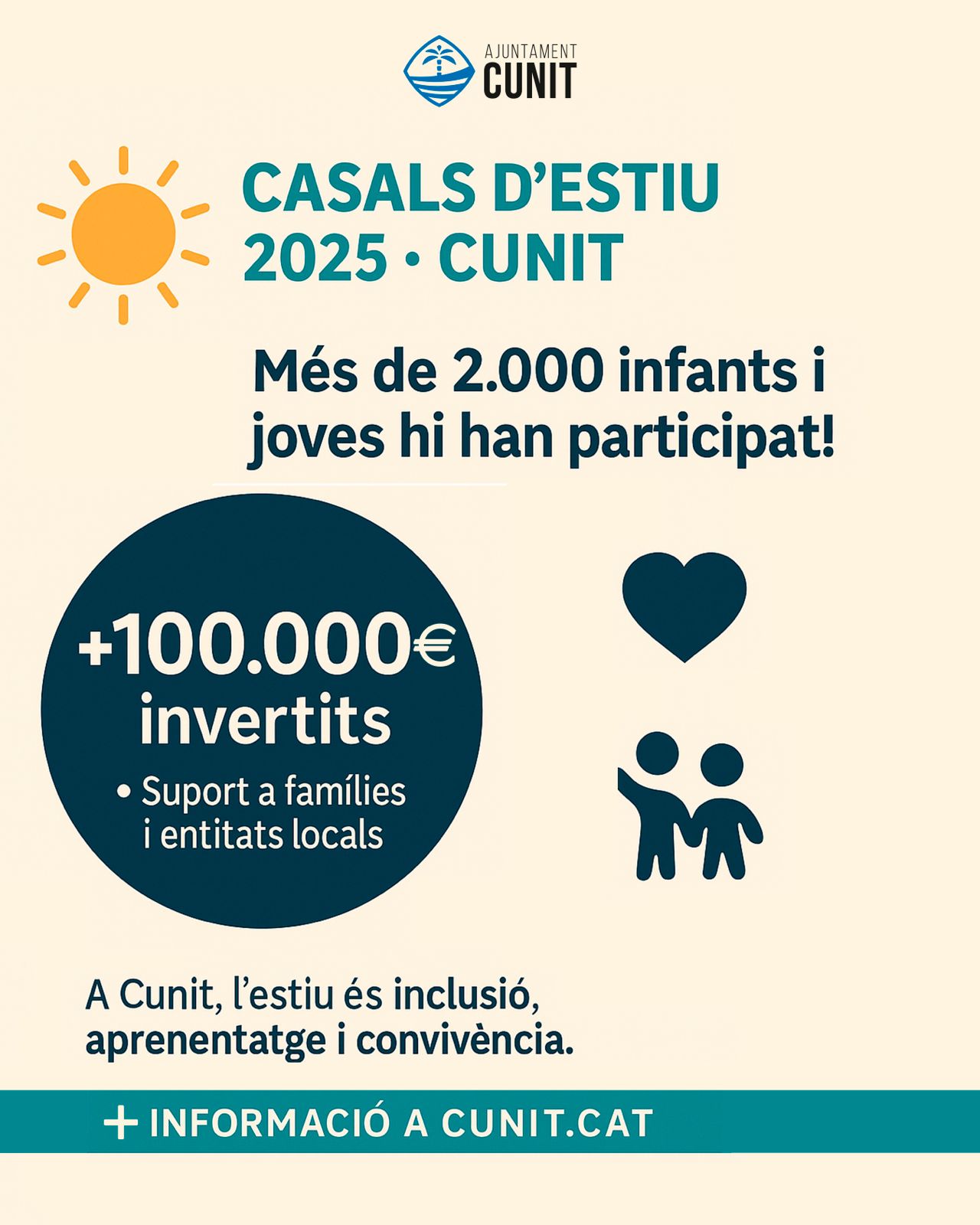 Cunit reforça la seva aposta pels casals d’estiu amb més de 2.000 usuaris el 2025