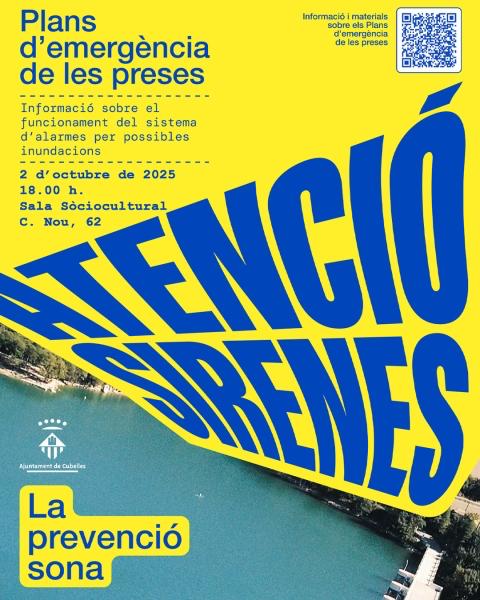 Protecció Civil i l’ACA presenten a Cubelles el pla d’emergències de la presa del Foix i conviden la ciutadania de Cunit a participar