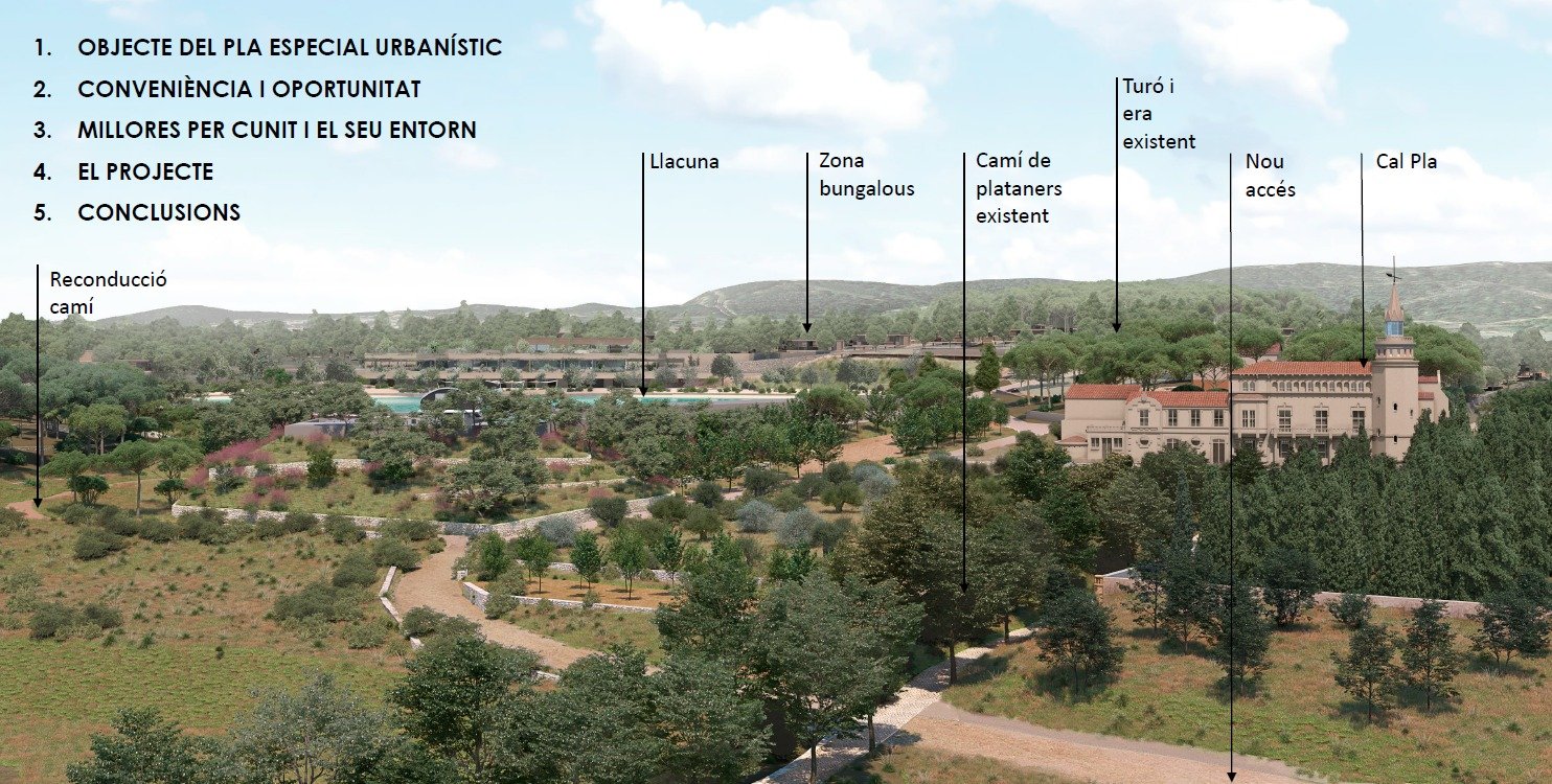 El Ple de l’Ajuntament de Cunit aprova el pla urbanístic per a la implantació d’un càmping i la rehabilitació de la Masia Cal Pla