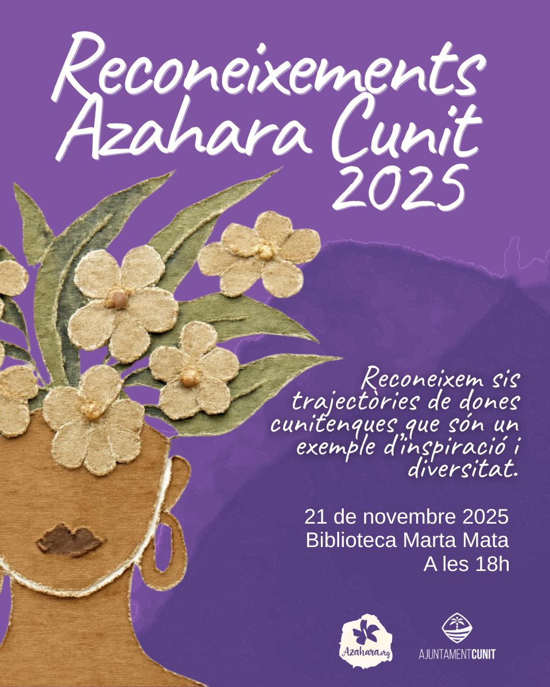 Cunit celebra la 2a edició dels ‘Reconeixements Azahara” que destaquen la trajectòria de dones diverses inspiradores