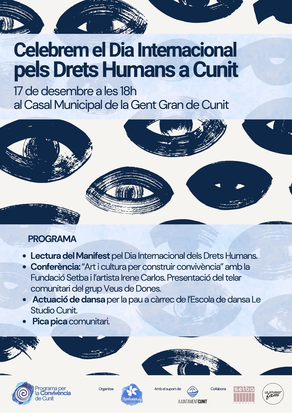 Cunit celebrarà el Dia Internacional dels Drets Humans