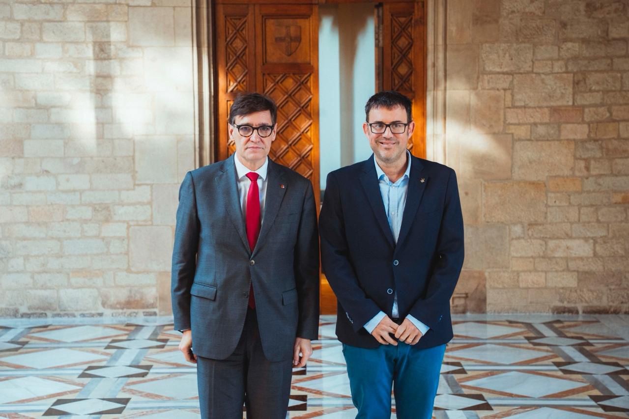L’alcalde de Cunit es reuneix amb el president Salvador Illa per abordar l’increment poblacional i els nous reptes del municipi