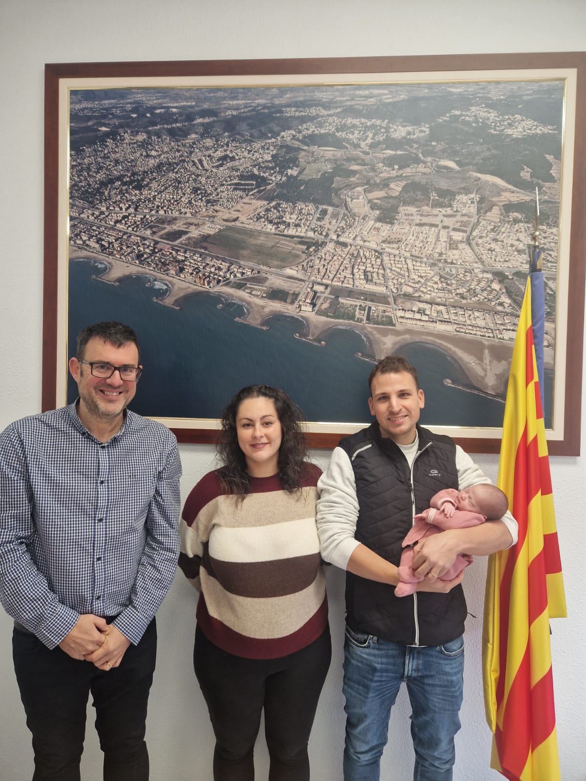 L’alcalde Jaume Casañas rep la primera cunitenca del 2026