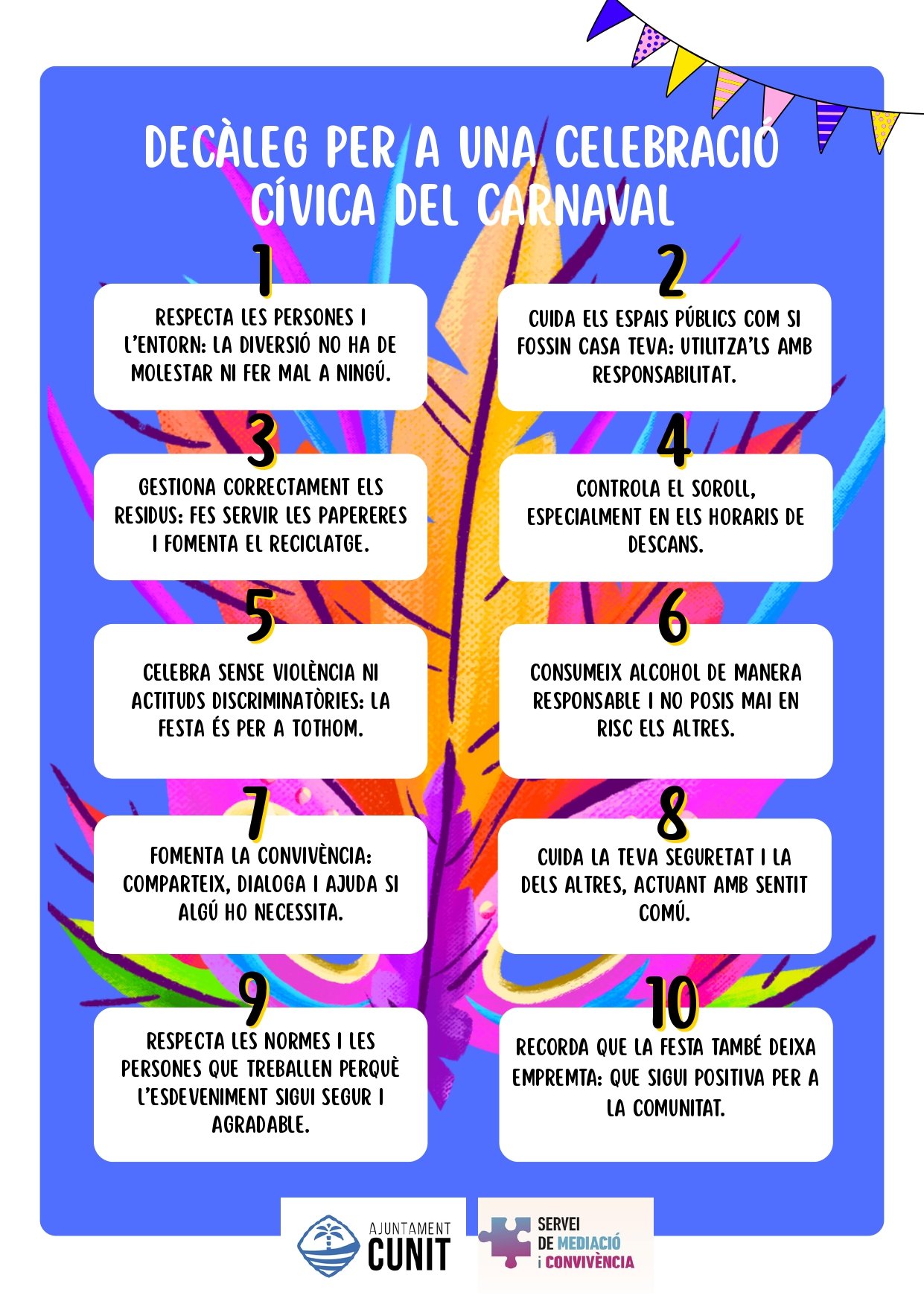 Carnaval de Cunit 2026: una festa per gaudir amb civisme