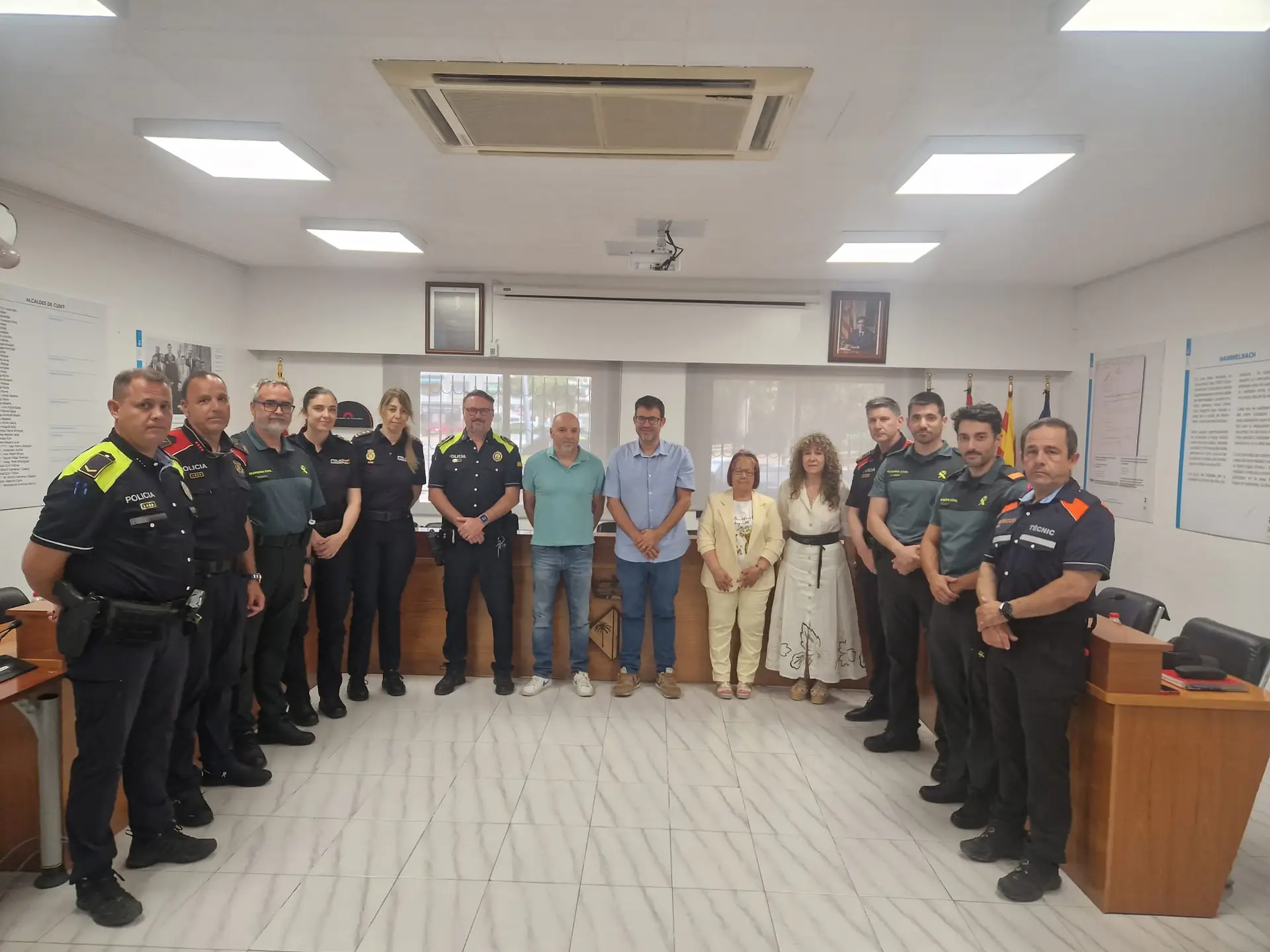 Cunit celebra la Junta Local de Seguretat amb la participació, per primera vegada, de la Policia Nacional